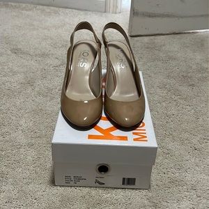 EUC KORS Michael KORS nude sling back pumps size 7